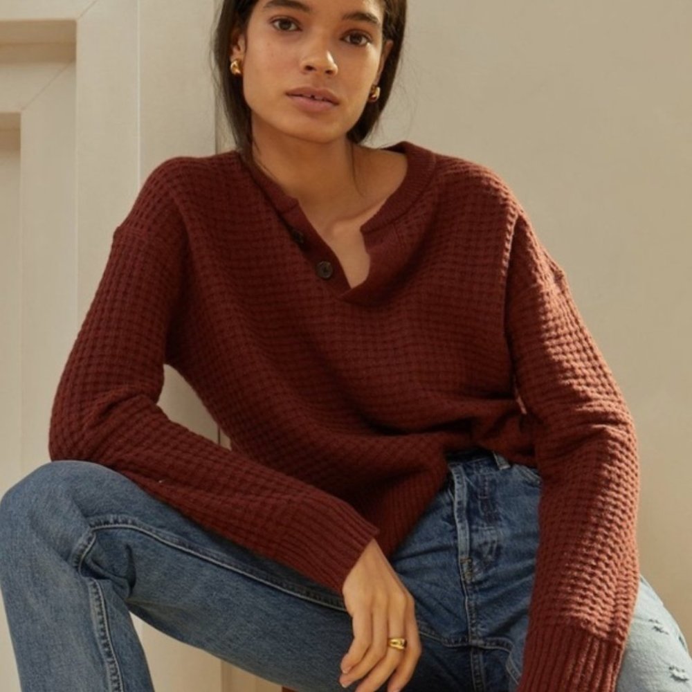 Everlane Re-Cashmere Belgian Waffle Sweater